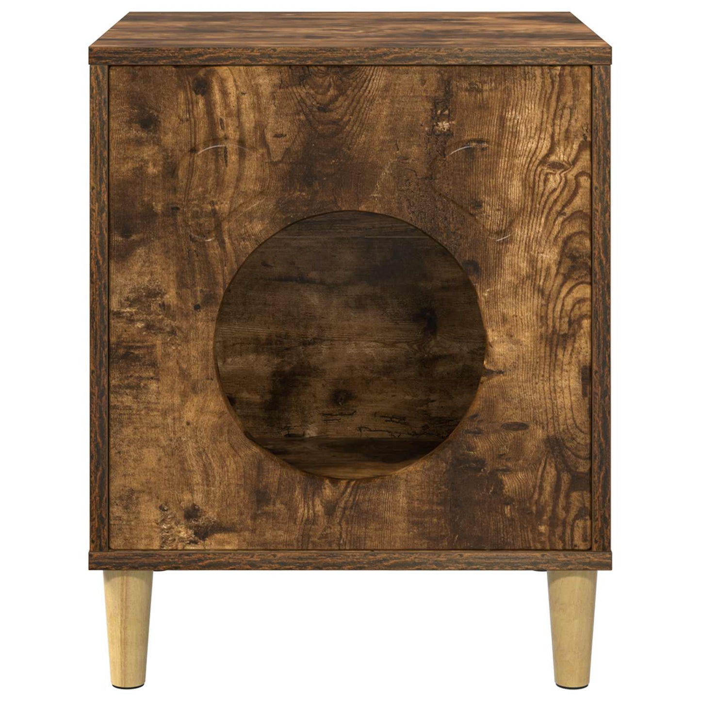 Cat House Smoked Oak 42.5 x 40 x 53 cm Engineered Wood