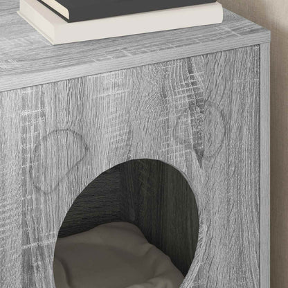 Cat House Grey Sonoma 42.5 x 40 x 53 cm Engineered Wood