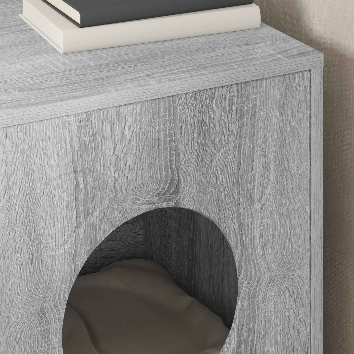 Cat House Grey Sonoma 42.5 x 40 x 53 cm Engineered Wood