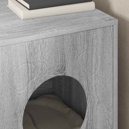 Cat House Grey Sonoma 42.5 x 40 x 53 cm Engineered Wood