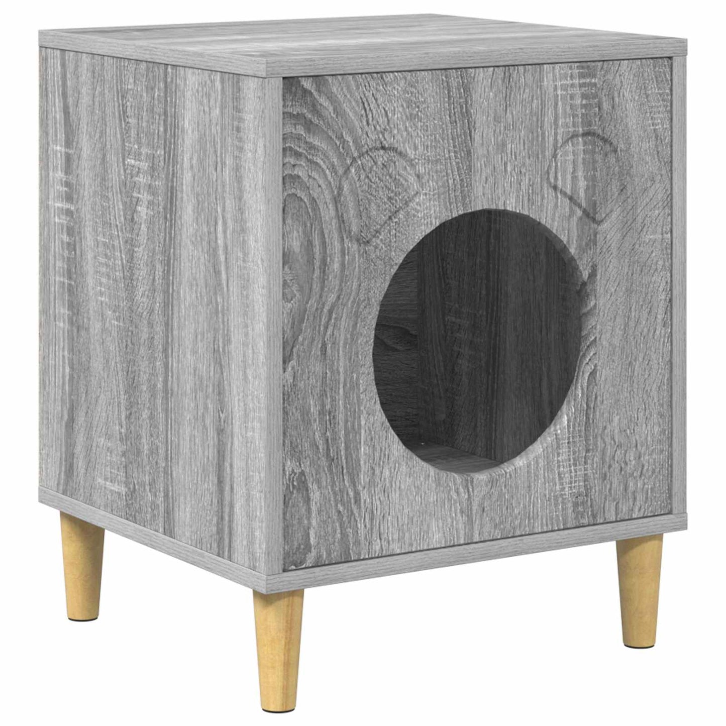 Cat House Grey Sonoma 42.5 x 40 x 53 cm Engineered Wood