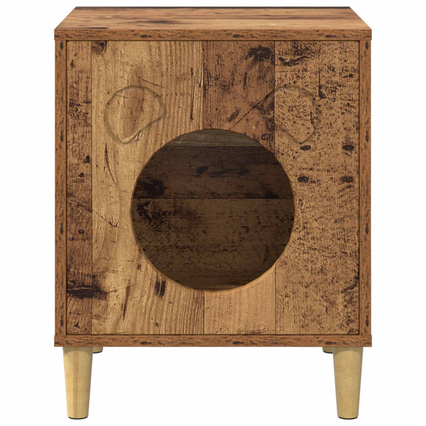 Cat House Old Wood 42.5 x 40 x 53 cm Engineered Wood