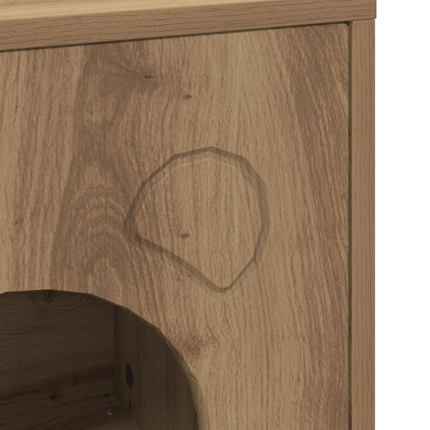 Cat House Artisian Oak 42.5 x 40 x 53 cm Engineered Wood