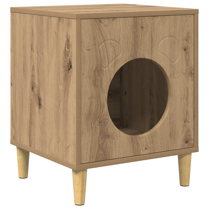 Cat House Artisian Oak 42.5 x 40 x 53 cm Engineered Wood