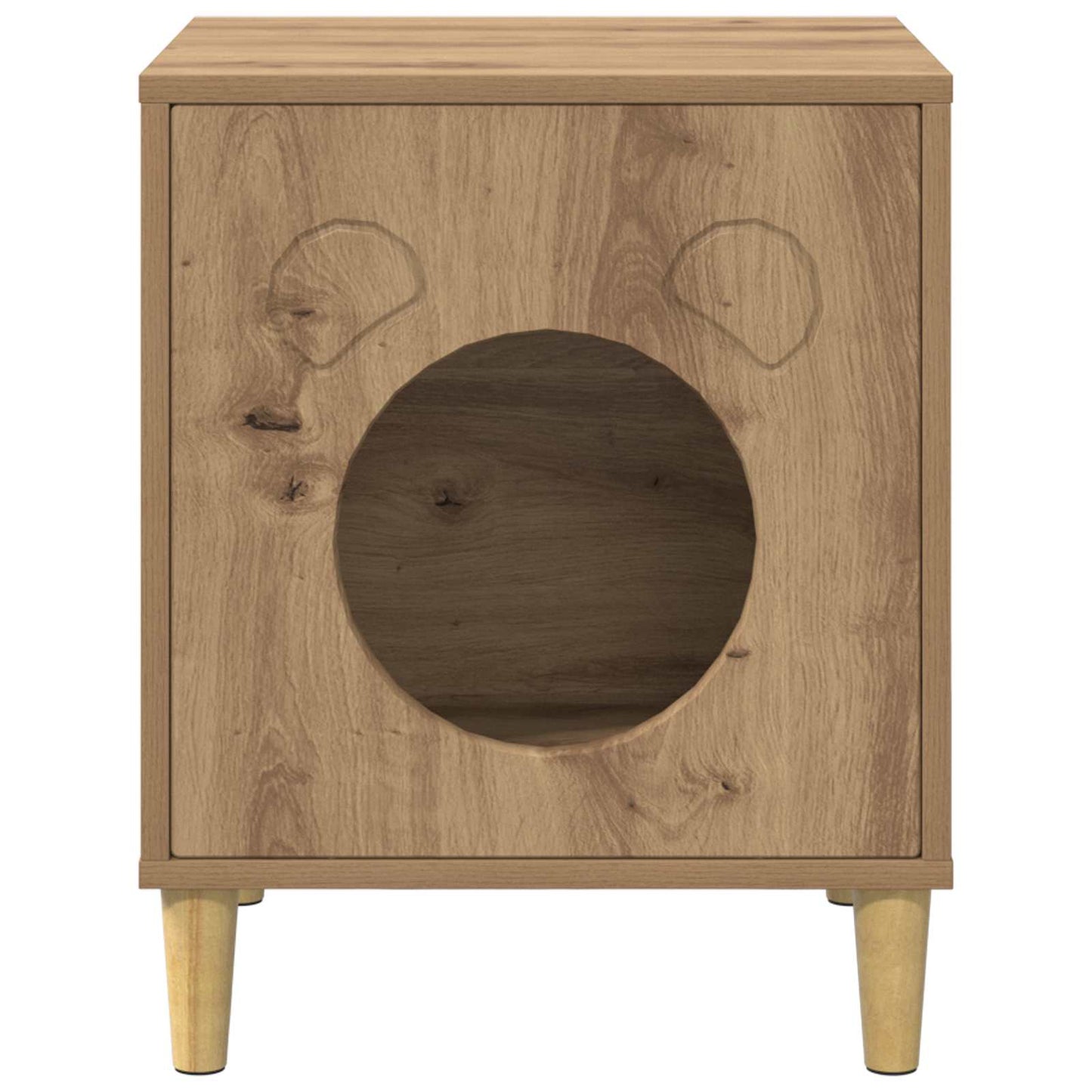 Cat House Artisian Oak 42.5 x 40 x 53 cm Engineered Wood