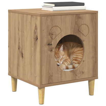 Cat House Artisian Oak 42.5 x 40 x 53 cm Engineered Wood