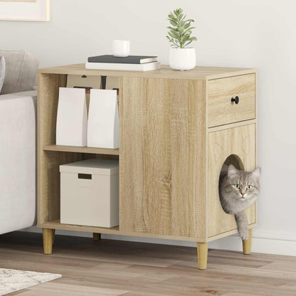 Cat House Sonoma 72 x 42.5 x 70 cm Engineered Wood