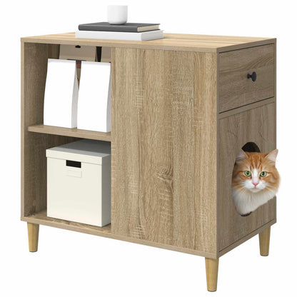 Cat House Sonoma 72 x 42.5 x 70 cm Engineered Wood