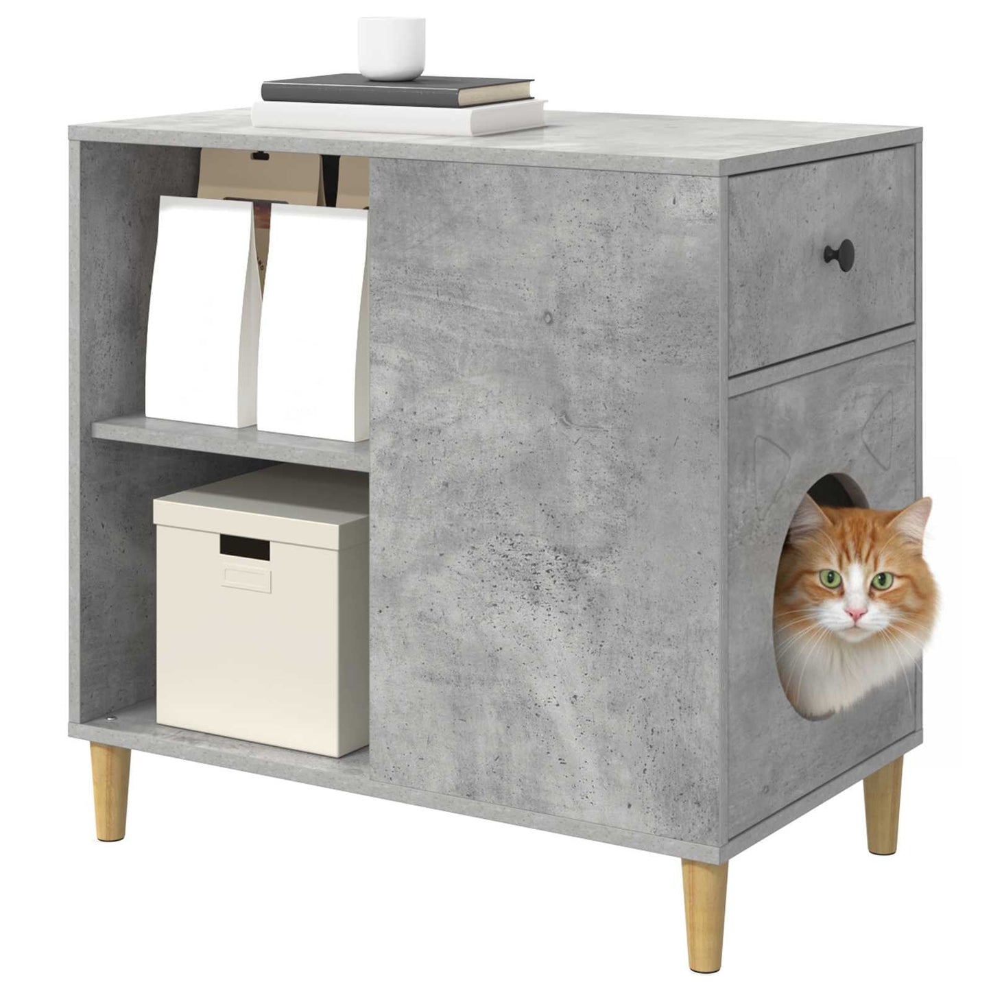 Cat House Concerte 72 x 42.5 x 70 cm Engineered Wood