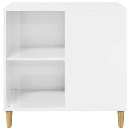 Cat House Gloss White 72 x 42.5 x 70 cm Engineered Wood