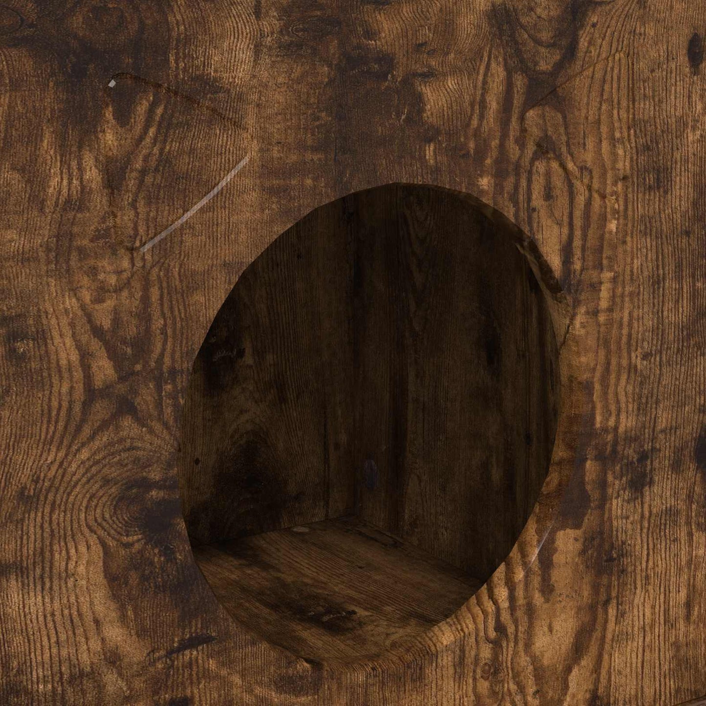 Cat House Smoked Oak 72 x 42.5 x 70 cm Engineered Wood