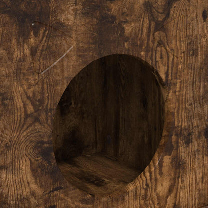 Cat House Smoked Oak 72 x 42.5 x 70 cm Engineered Wood
