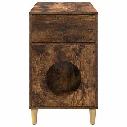 Cat House Smoked Oak 72 x 42.5 x 70 cm Engineered Wood