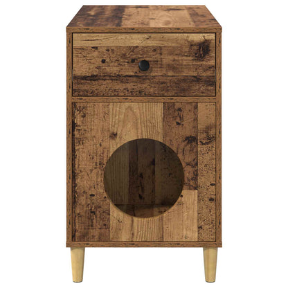 Cat House Old Wood 72 x 42.5 x 70 cm Engineered Wood