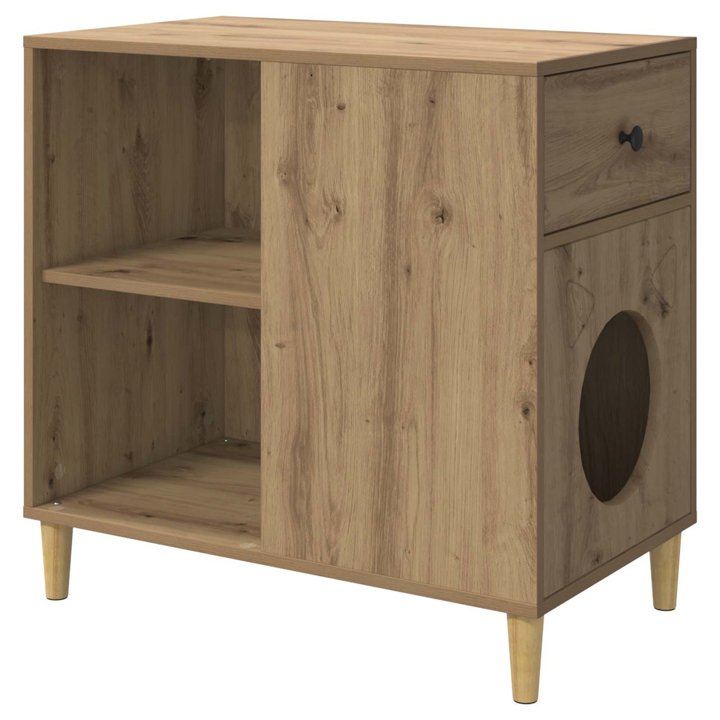 Cat House Artisian Oak 72 x 42.5 x 70 cm Engineered Wood
