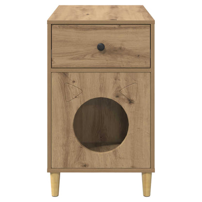 Cat House Artisian Oak 72 x 42.5 x 70 cm Engineered Wood