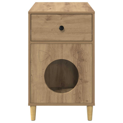 Cat House Artisian Oak 72 x 42.5 x 70 cm Engineered Wood