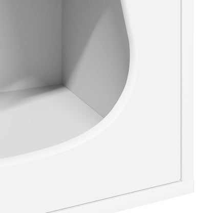 Cat House White 42.5 x 40 x 53.5 cm Engineered Wood