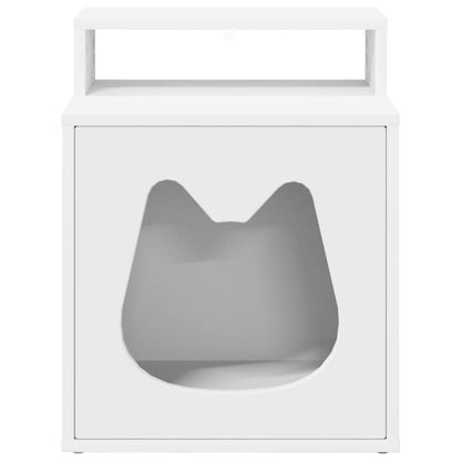 Cat House White 42.5 x 40 x 53.5 cm Engineered Wood