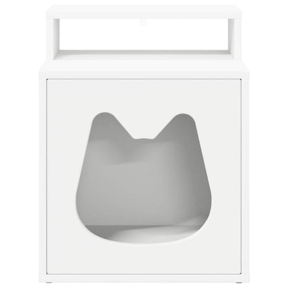 Cat House White 42.5 x 40 x 53.5 cm Engineered Wood