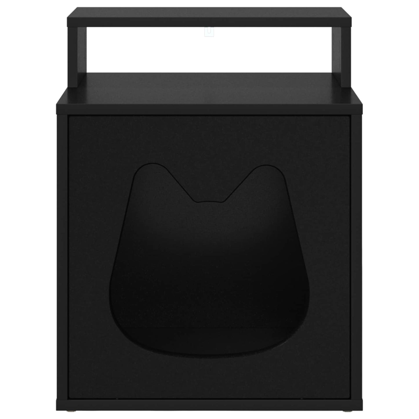 Cat House Black 42.5 x 40 x 53.5 cm Engineered Wood