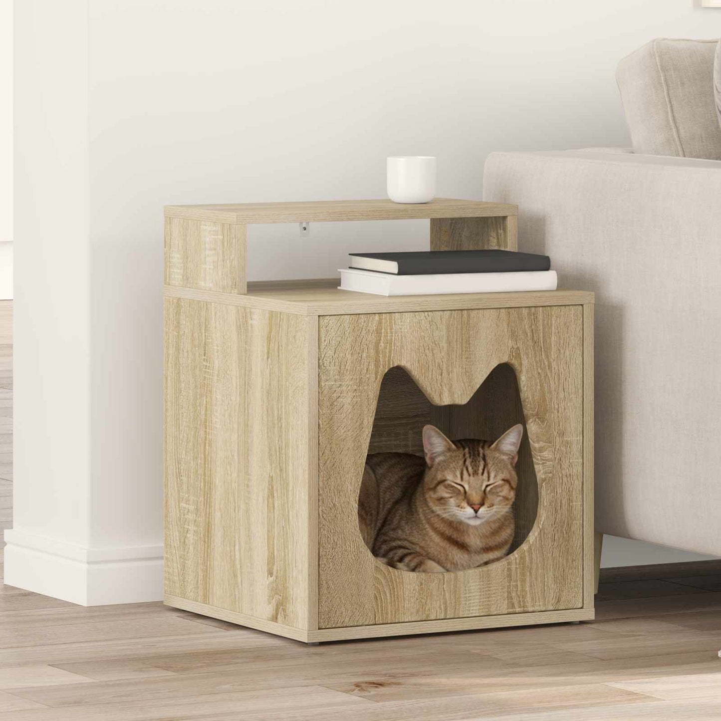 Cat House Sonoma 42.5 x 40 x 53.5 cm Engineered Wood