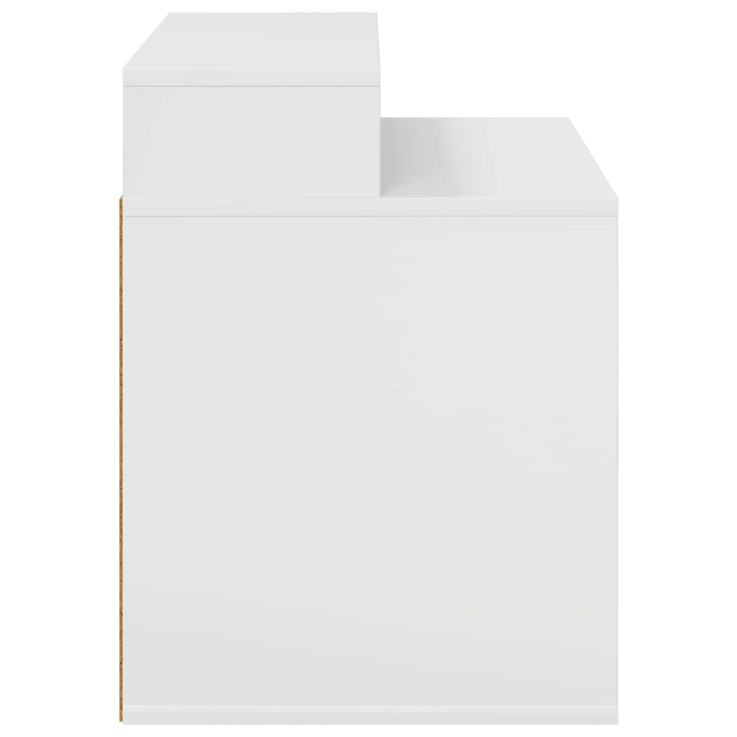 Cat House Gloss White 42.5 x 40 x 53.5 cm Engineered Wood