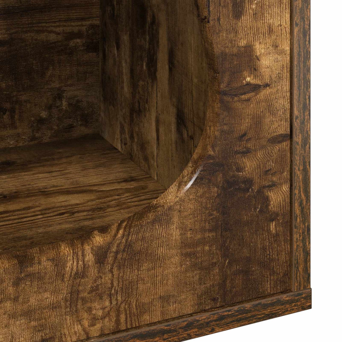 Cat House Smoked Oak 42.5 x 40 x 53.5 cm Engineered Wood