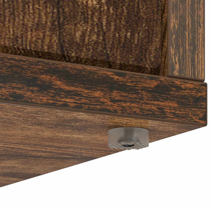 Cat House Smoked Oak 42.5 x 40 x 53.5 cm Engineered Wood