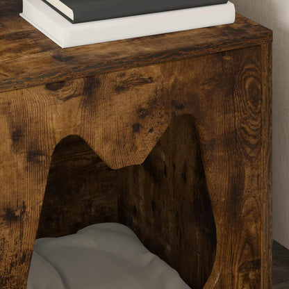 Cat House Smoked Oak 42.5 x 40 x 53.5 cm Engineered Wood