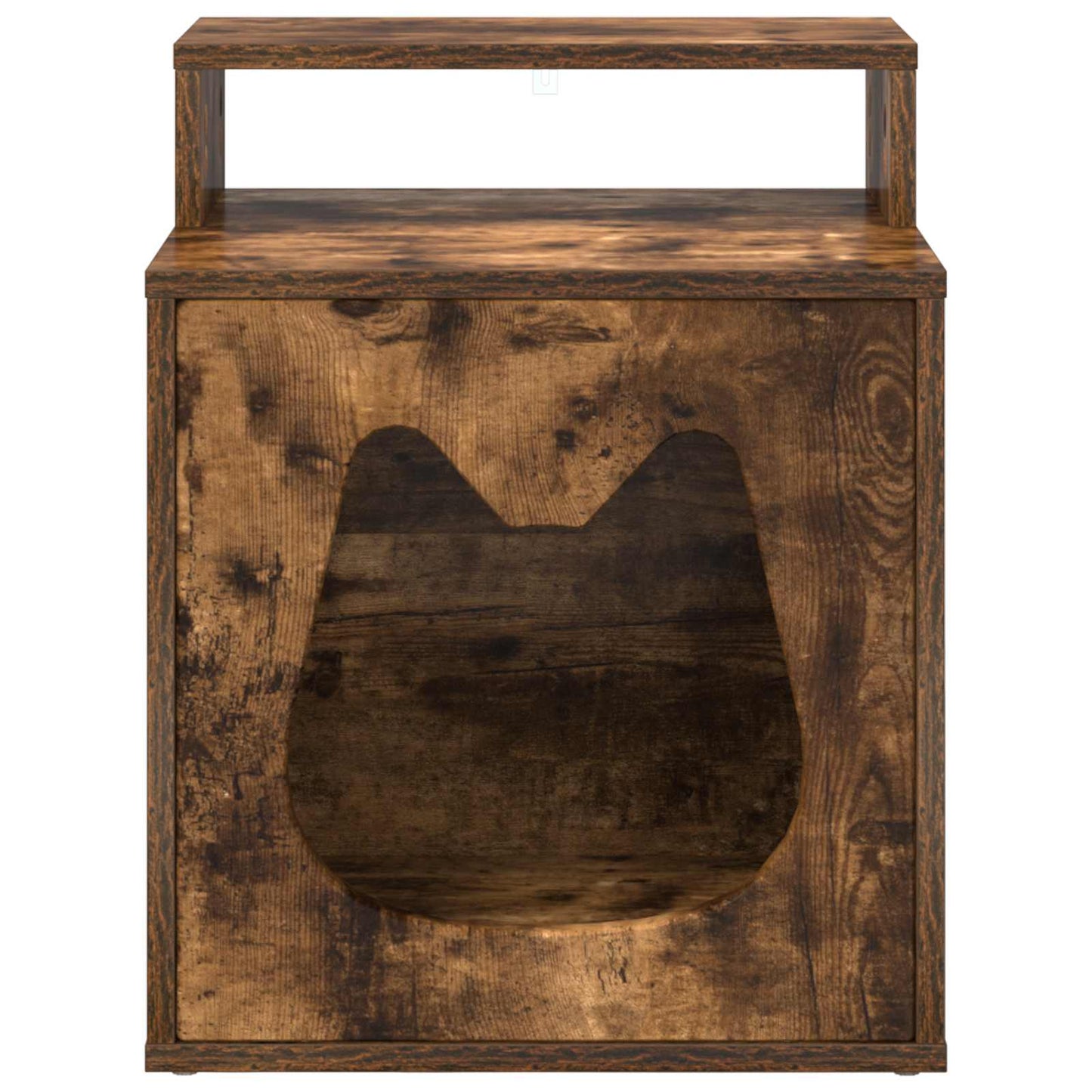 Cat House Smoked Oak 42.5 x 40 x 53.5 cm Engineered Wood
