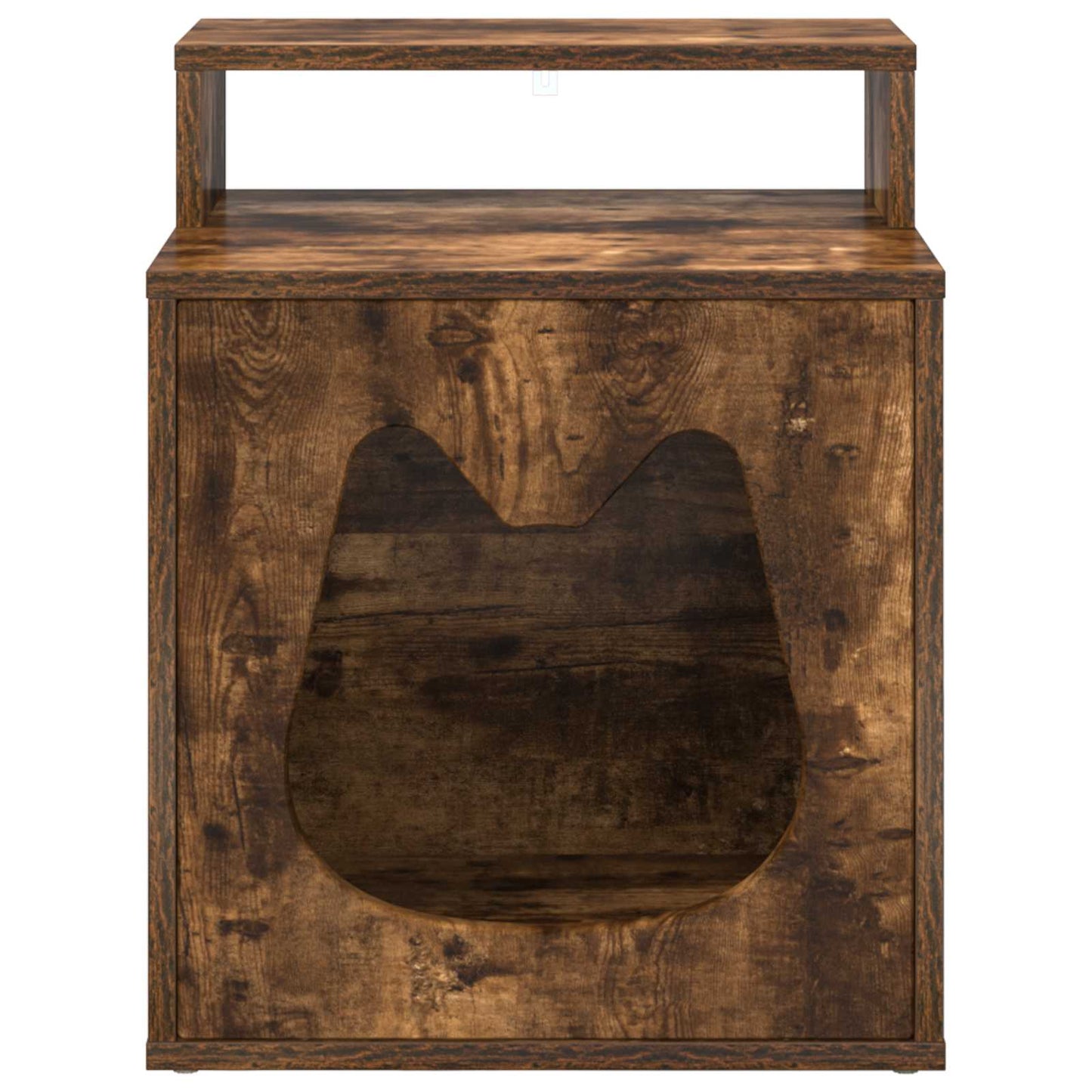 Cat House Smoked Oak 42.5 x 40 x 53.5 cm Engineered Wood
