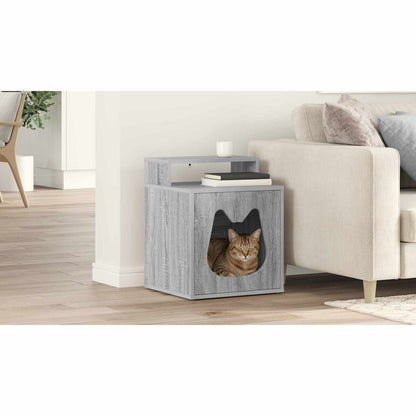 Cat House Grey Sonoma 42.5 x 40 x 53.5 cm Engineered Wood