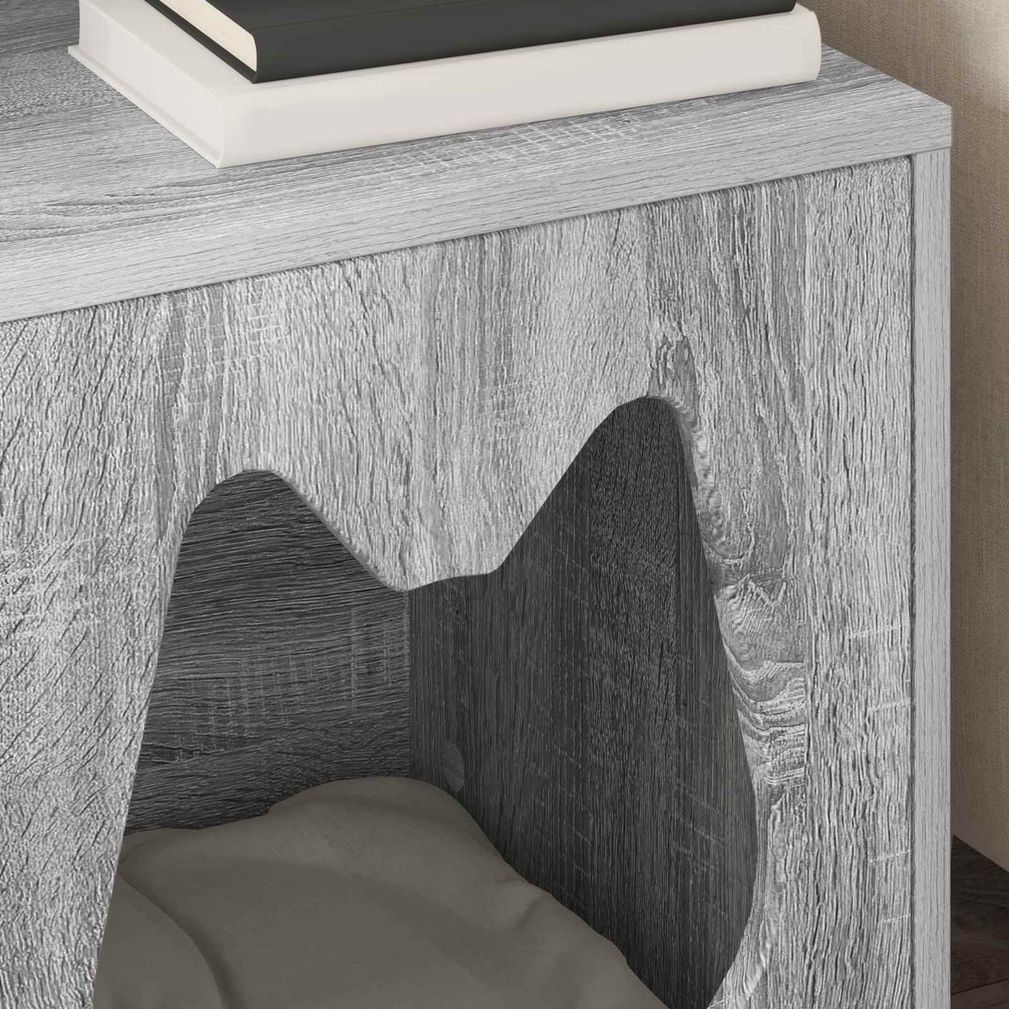 Cat House Grey Sonoma 42.5 x 40 x 53.5 cm Engineered Wood