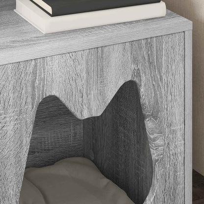Cat House Grey Sonoma 42.5 x 40 x 53.5 cm Engineered Wood