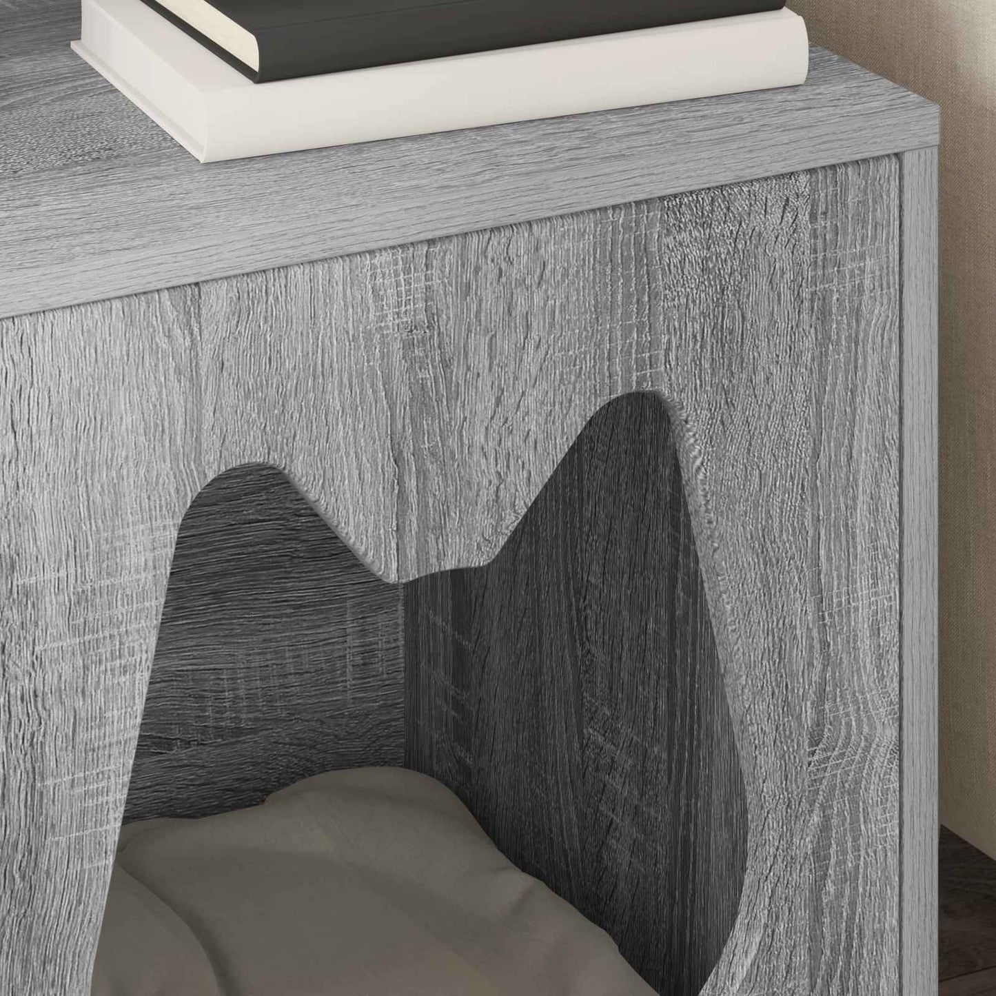 Cat House Grey Sonoma 42.5 x 40 x 53.5 cm Engineered Wood