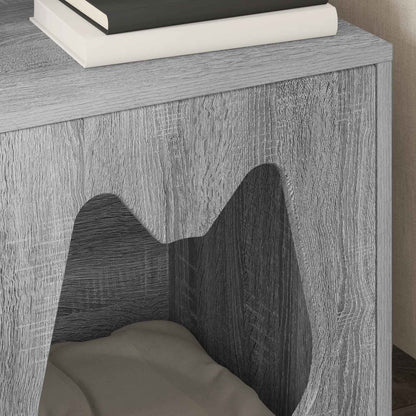 Cat House Grey Sonoma 42.5 x 40 x 53.5 cm Engineered Wood