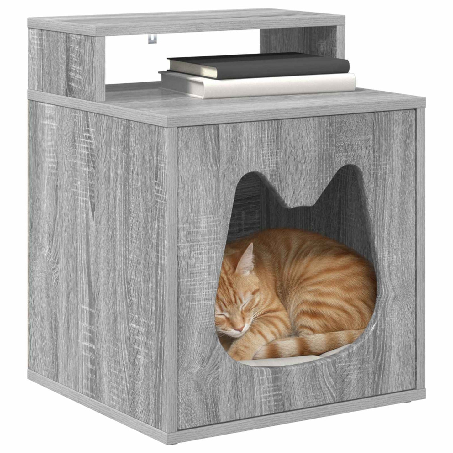 Cat House Grey Sonoma 42.5 x 40 x 53.5 cm Engineered Wood