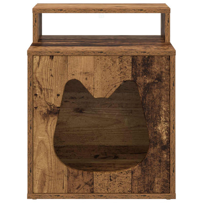 Cat House Old Wood 42.5 x 40 x 53.5 cm Engineered Wood