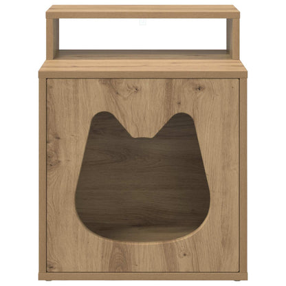 Cat House Artisian Oak 42.5 x 40 x 53.5 cm Engineered Wood