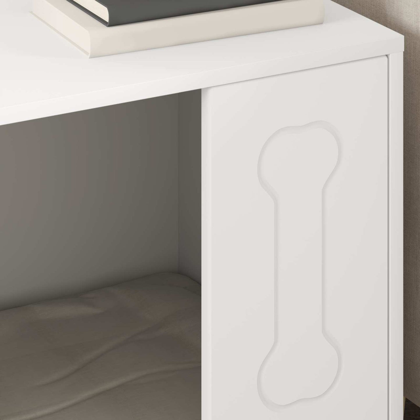 Dog House White 44 x 42 x 49 cm Engineered Wood