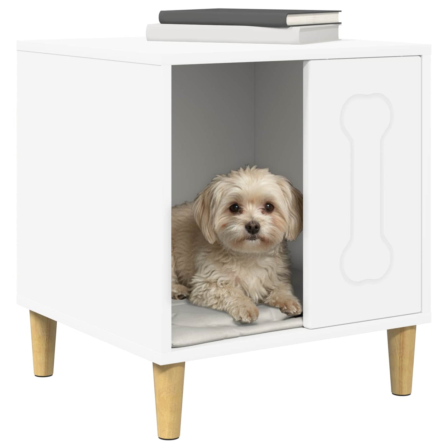 Dog House White 44 x 42 x 49 cm Engineered Wood