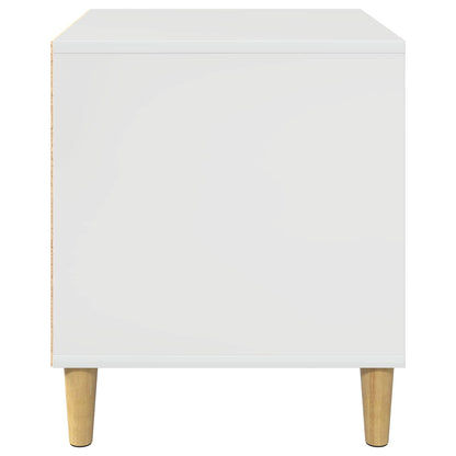 Dog House Gloss White 44 x 42 x 49 cm Engineered Wood