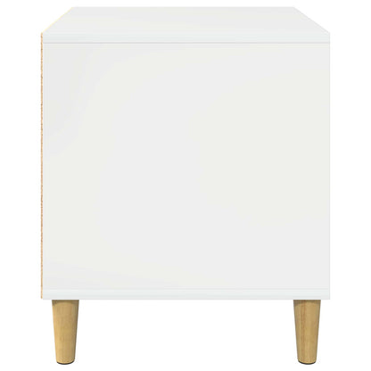 Dog House Gloss White 44 x 42 x 49 cm Engineered Wood
