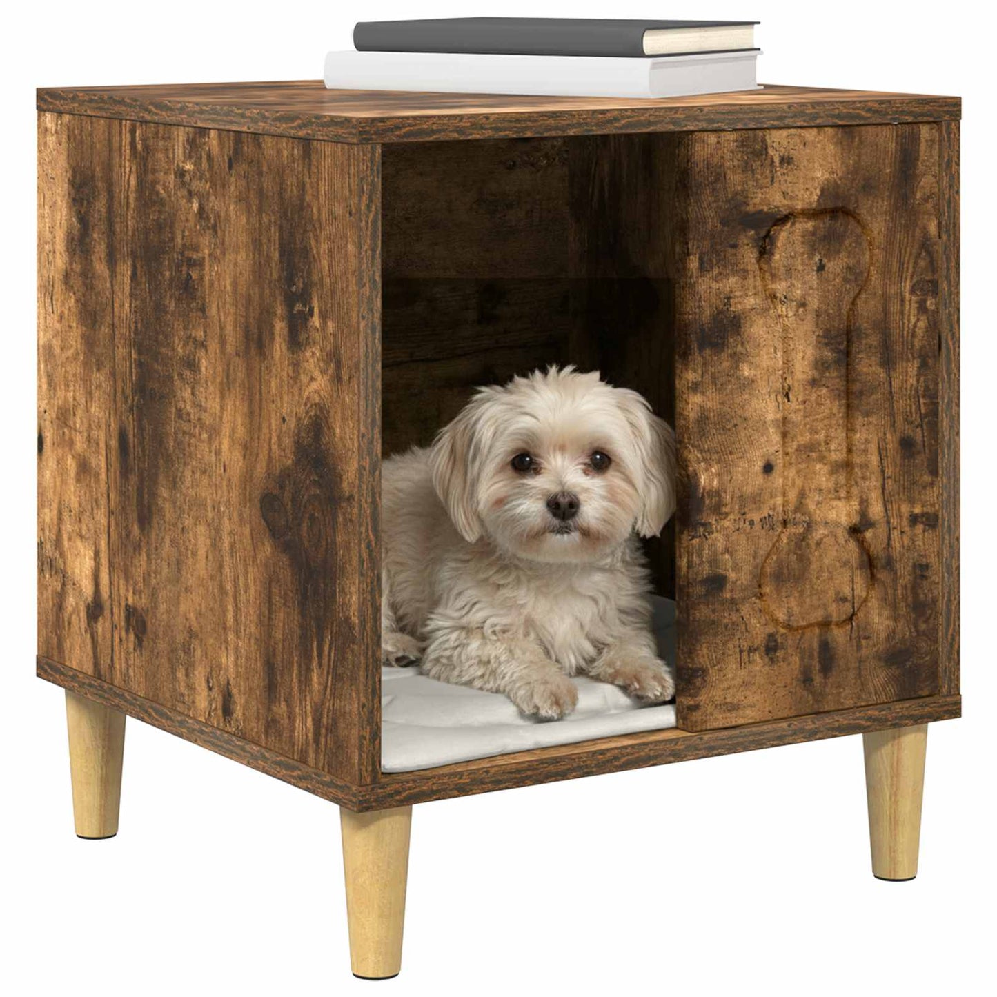 Dog House Smoked Oak 44 x 42 x 49 cm Engineered Wood