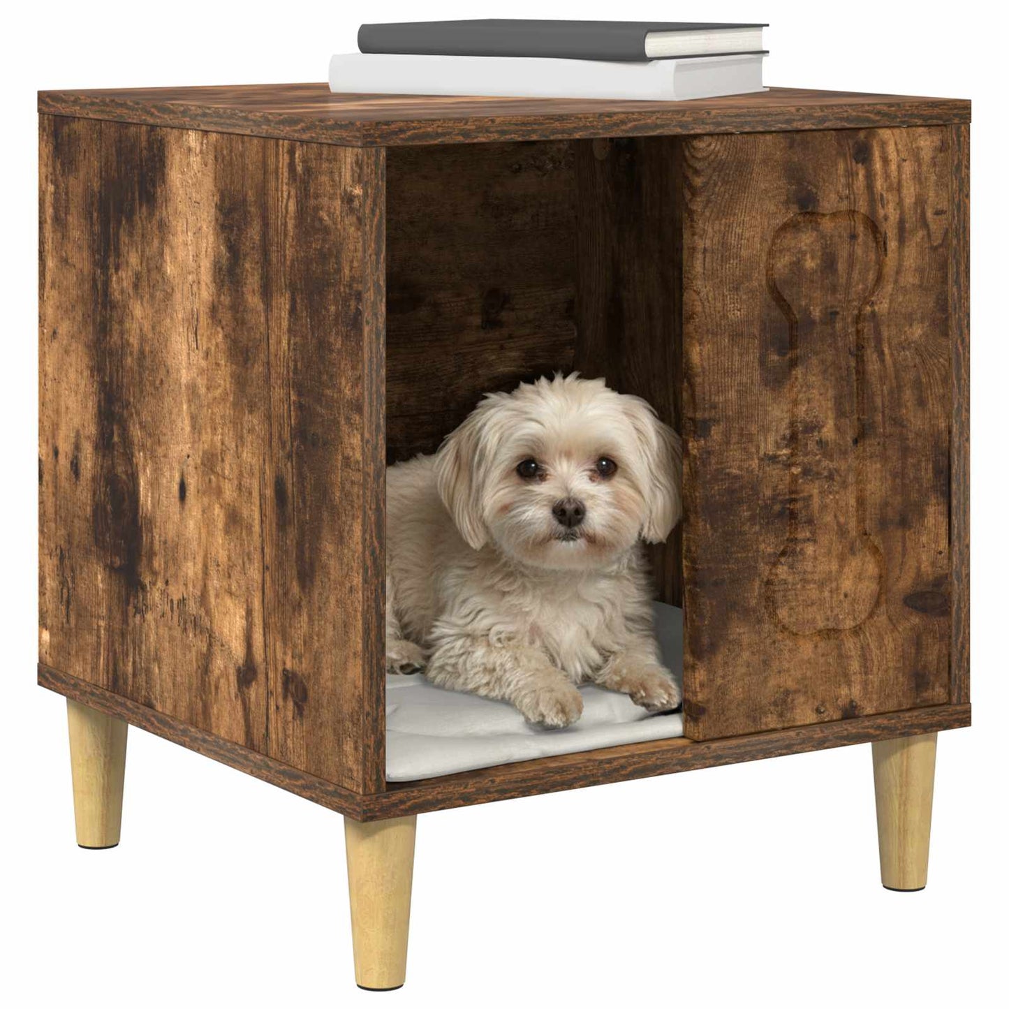 Dog House Smoked Oak 44 x 42 x 49 cm Engineered Wood