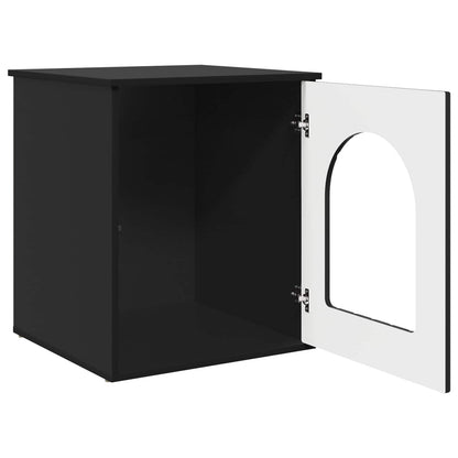 Cat House Black 53 x 52 x 62 cm Engineered Wood