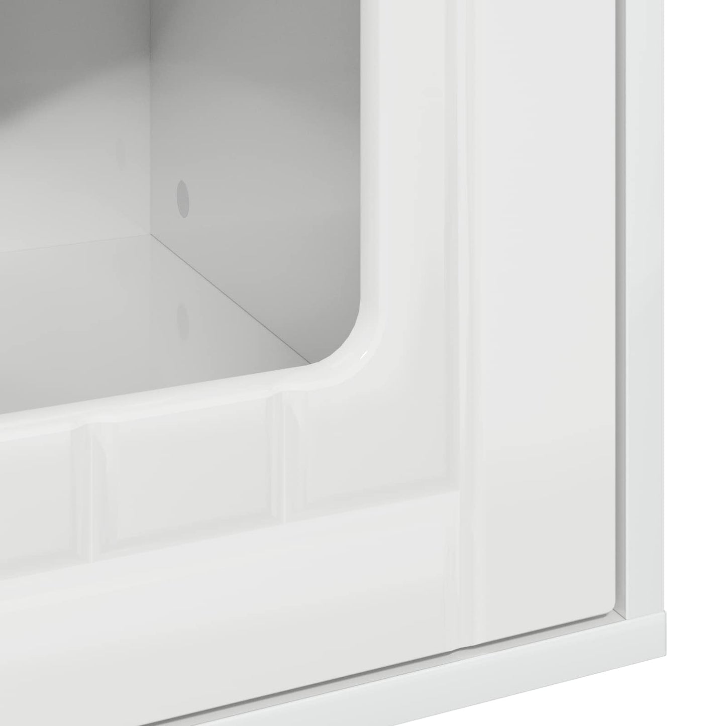 Cat House Gloss White 53 x 52 x 62 cm Engineered Wood