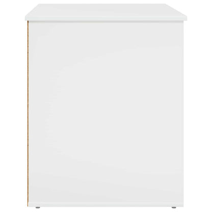 Cat House Gloss White 53 x 52 x 62 cm Engineered Wood