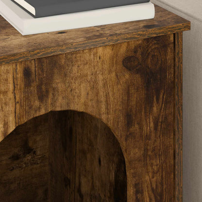 Cat House Smoked Oak 53 x 52 x 62 cm Engineered Wood